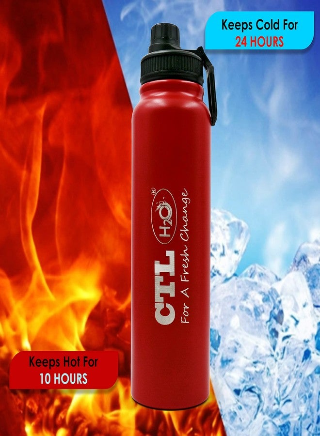 CTLH20 1L Thermosteel Water Bottle for Kids| Hot and Cold Insulated Stainless Steel Flask for School Office Gym Travel| Leak proof and Rust Proof Sipper Bottle With Flip-Top Lid - Image 5